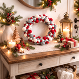 Felt Christmas Wreath - Pompom Balls / Christmasy