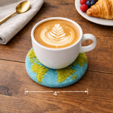 Felt Planet Earth Coasters - Set of 4