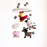 Farmland Animal Baby Mobile