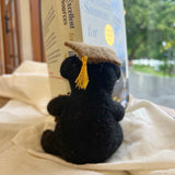 Felt Stuffed Animal - Black Bear Graduating