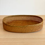 Bali Oval Rattan Woven Tray