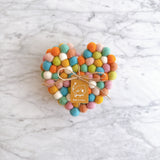 Felt Pastel Heart Coasters - Set of 4