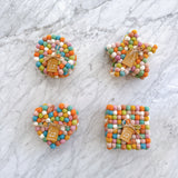 Felt Pastel Heart Coasters - Set of 4