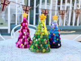 Felt Ball Christmas Tree Table Display