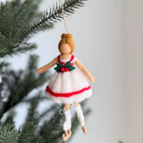 Ice Skating Girl Felt Ornament