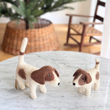 Felt Calico Dog