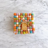 Pastel Square Coaster Set of 4