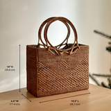 Bali Rattan Handbag - Hailey