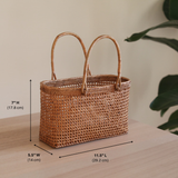 Bali Rattan Woven Handbag