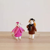 Felt Toys Set of 4 - Mice Family