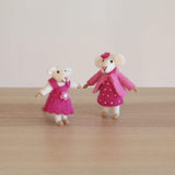 Felt Toys Set of 4 - Mice Family