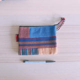 Handwoven Patchwork Zipper Pouch - Small