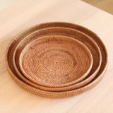 Bali Rattan Tray - Set of 3