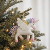 Felt Ornament - 2026 Prancing Pastel Unicorn