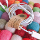 WOVEN suede leather cord organizer - set of 3 Premium Quality Unique Handmade Gifts And Accessories - Ganapati Crafts Co.