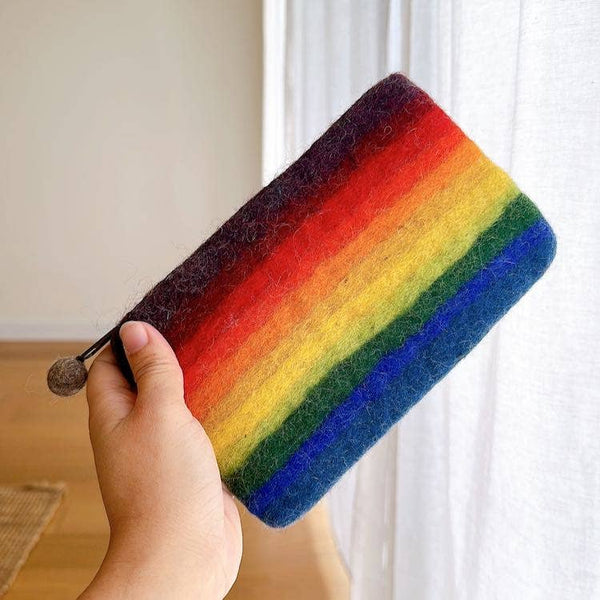 Felt Rainbow Purse