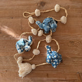 Indigo Elephant Garland
