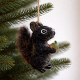 Felt Ornament - Squirrel with acorn
