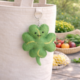 Felt Veggie Keychain - Lucky Clover