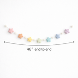 Felt Pastel Star Garland