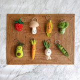 Felt Veggie Keychain - Avocado
