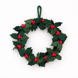Felt Christmas Wreath - Holly Wreath
