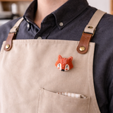 Felted Fox Brooch