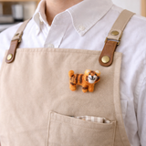 Felted Tiger Brooch