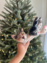 Felt Brown Tabby Cat Pen Cover