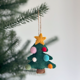 Felt Christmas Tree with Star Ornament