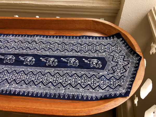 Indigo 16" x 72" table runner