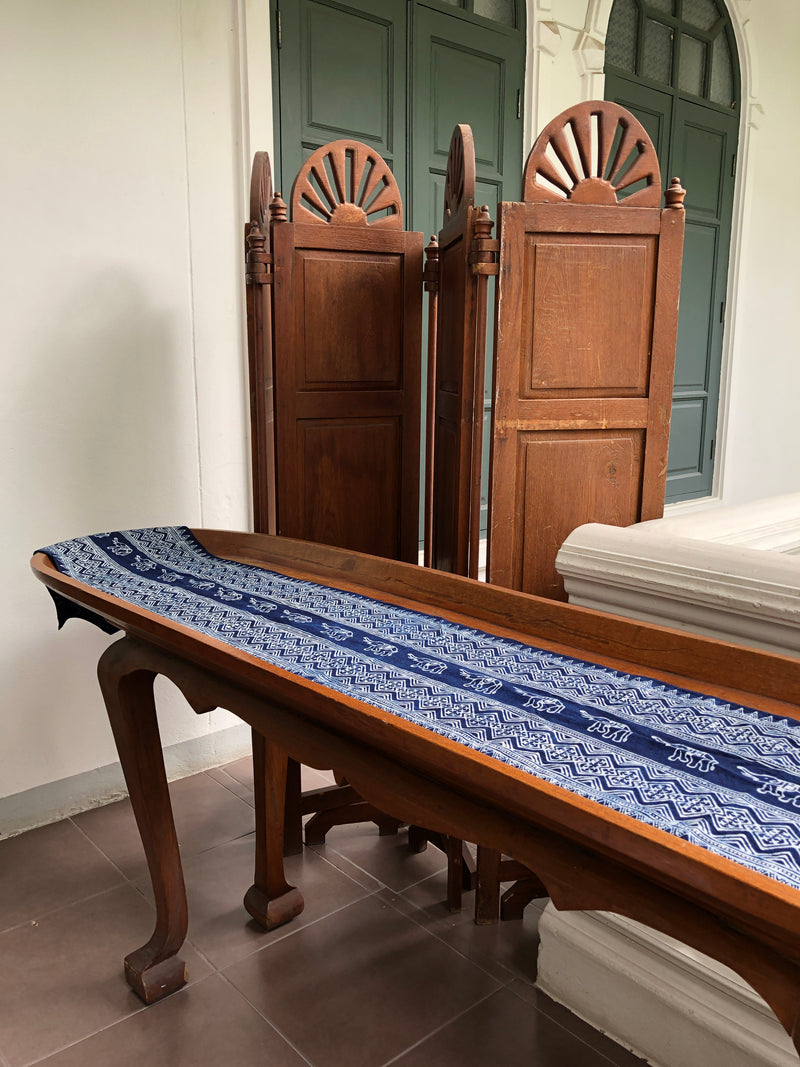 Indigo 16" x 72" table runner