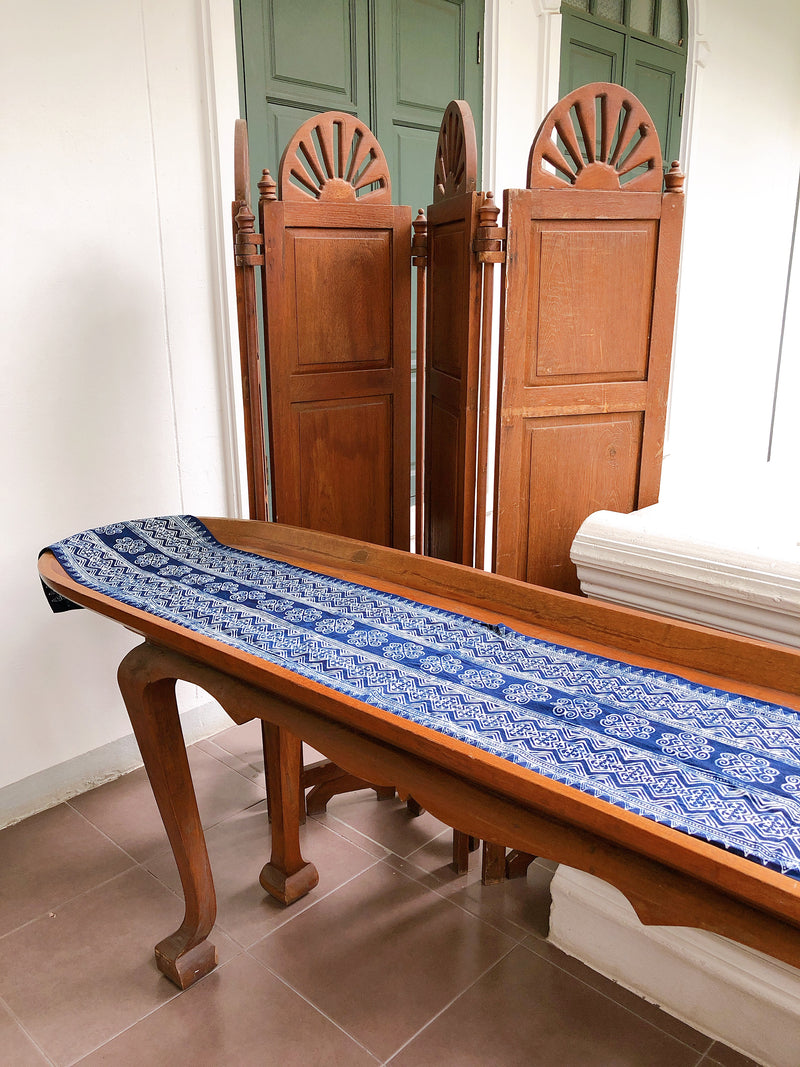Indigo 16" x 72" table runner