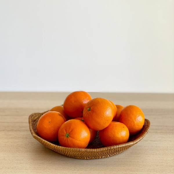 Bali Rattan Wavy Tray - Round