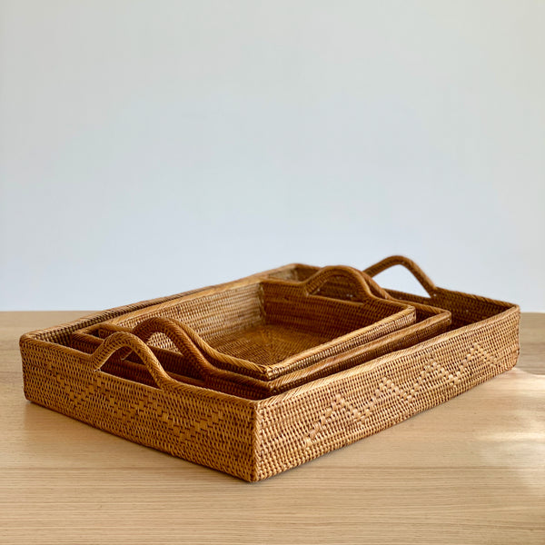 Bali Nesting Rattan Tray