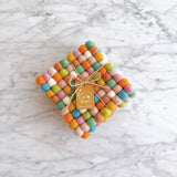 Felt Pastel Square Coasters - Set of 4