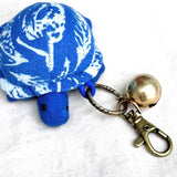 Indigo Turtle Keychain