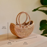 Bali Rattan Boat Clutch - Noa