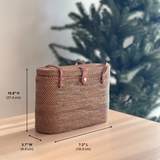Bali Rattan Handbag - Capri