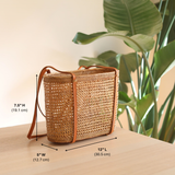 Bali Rattan Woven Tote Bag