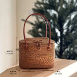 Bali Rattan Handbag - Athens