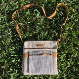 Woven Square Double Sided Crossbody Bag