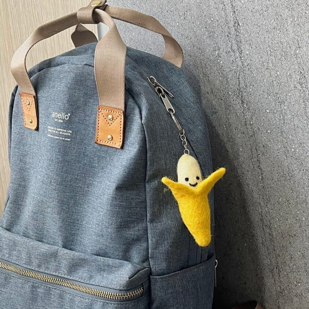 Best Felt Keychain - Smiling Banana