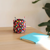 Felt Pompom Pen Holder