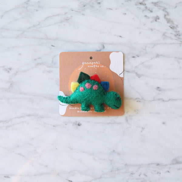 Felt Dinosaur Brooch