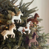 Felt Pinto Horse Ornament