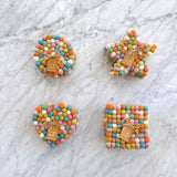 Felt Pastel Star Coasters - Set of 4