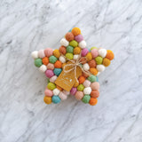 Felt Pastel Star Coasters - Set of 4