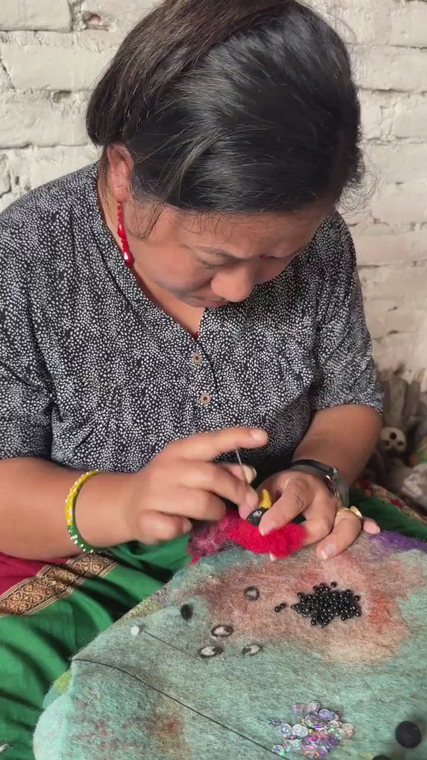 Felt Cardinal Finger Puppet