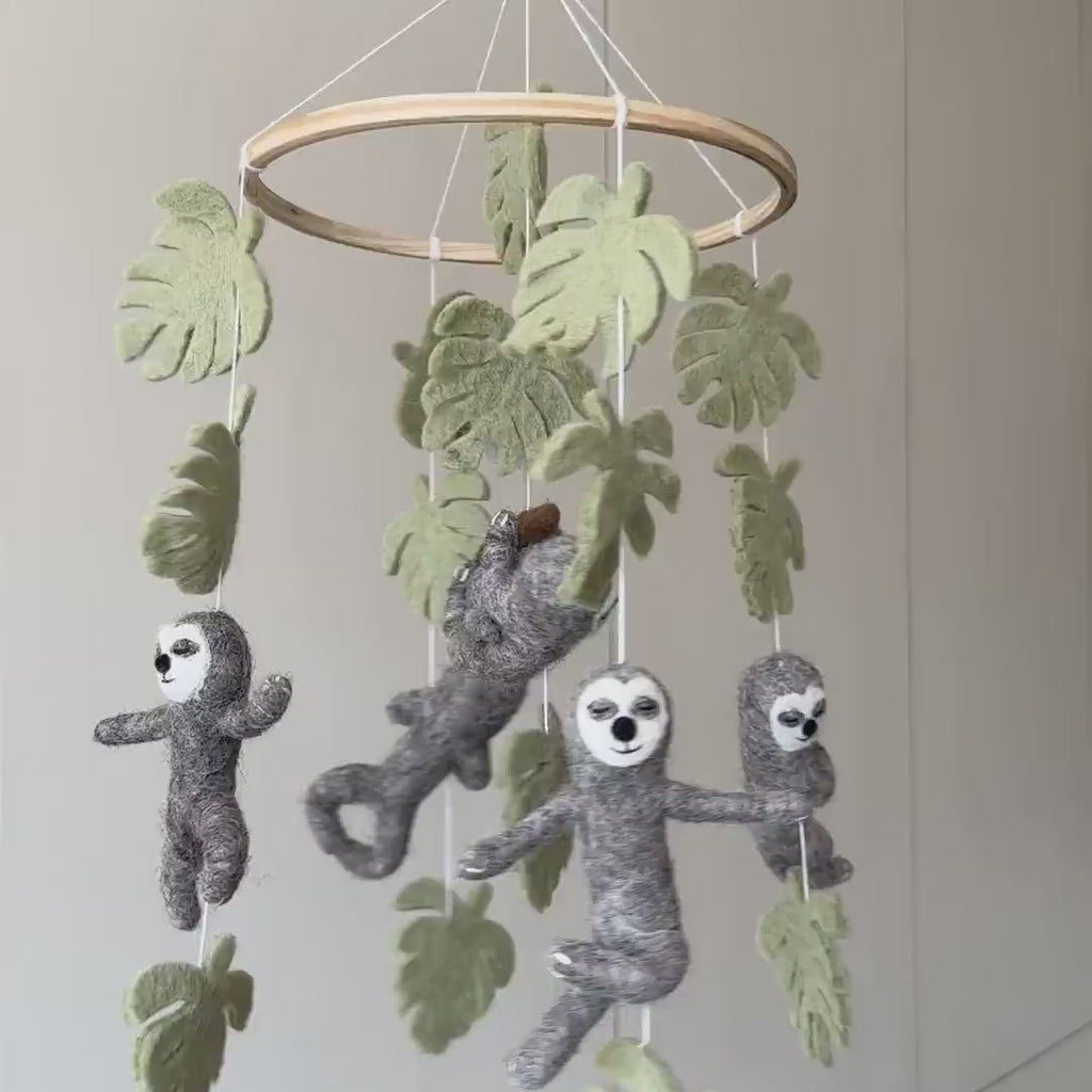 Sloth Baby Mobile